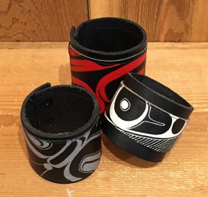 Native Design Leather Cuffs Leather Cuffs by Morgan Green