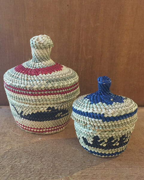 Hand woven baskets