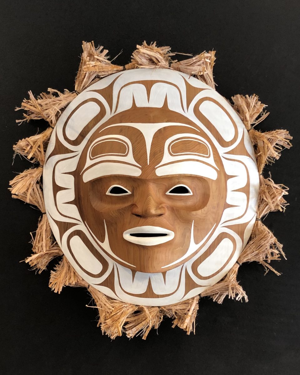 White Full Moon Mask