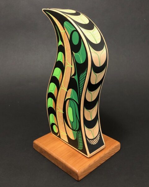 Abstract Formline Sculpture (Green) • Spirit Gallery