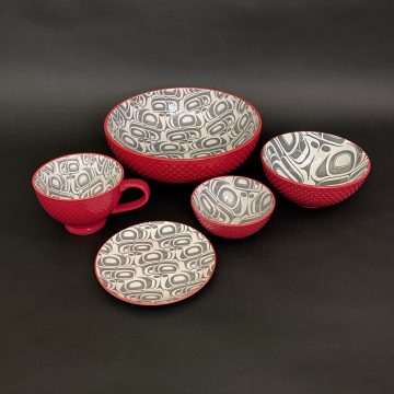 Transforming Eagle Porcelain Dish Set