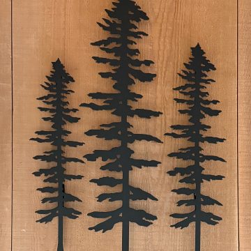 Black Metal Sitka Tree