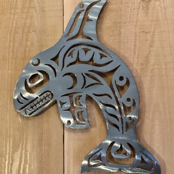 Steel Cut-out Orca