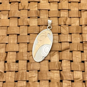 Silver & Gold Hummingbird Pendant