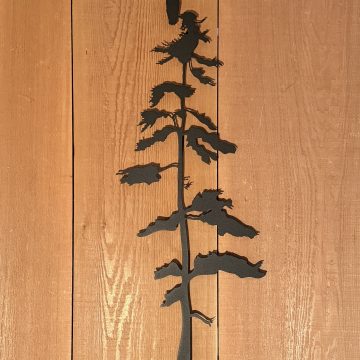 Metal Sitka Tree with Eagle