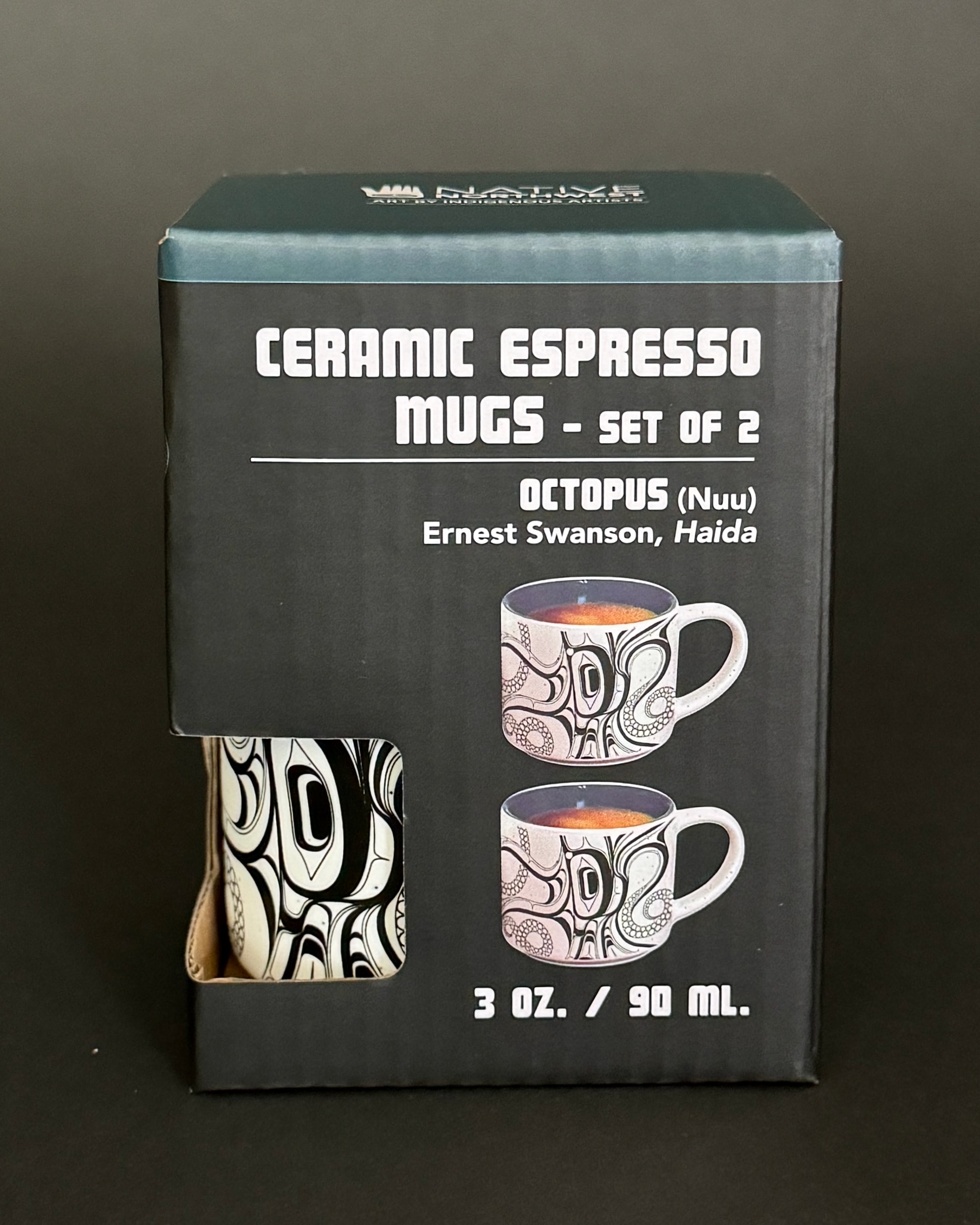 Native Design Ceramic Espresso Mugs - Image 6