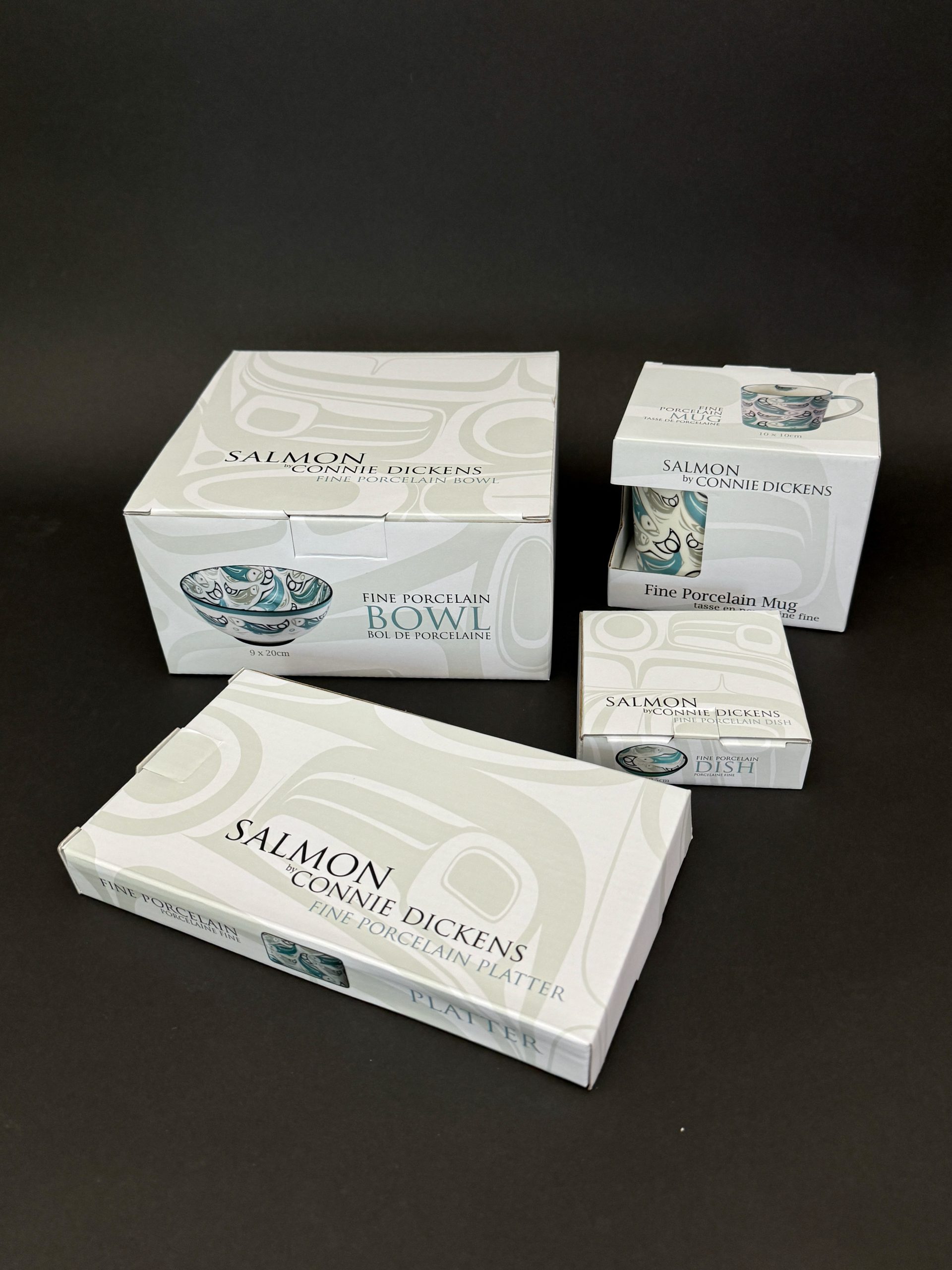 Porcelain Salmon Dish Set - Image 2