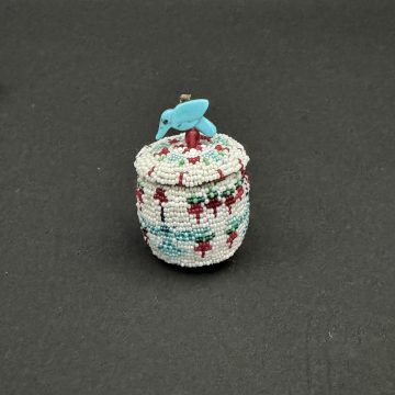 Beaded Pine Needle Basket