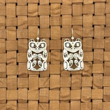 Silver Bear Earrings