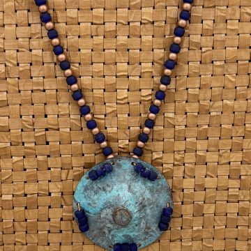 Large Copper Hat Pendant