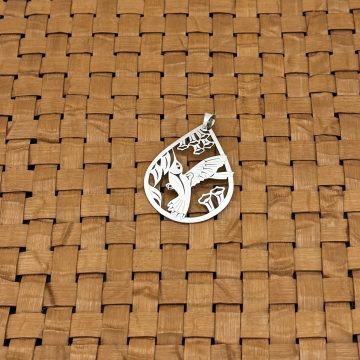Silver Hummingbird Pendant