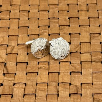 Silver Whale Cufflinks
