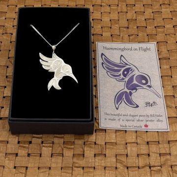 Hummingbird in Flight Necklace