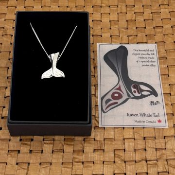 Raven Whale Tail Necklace