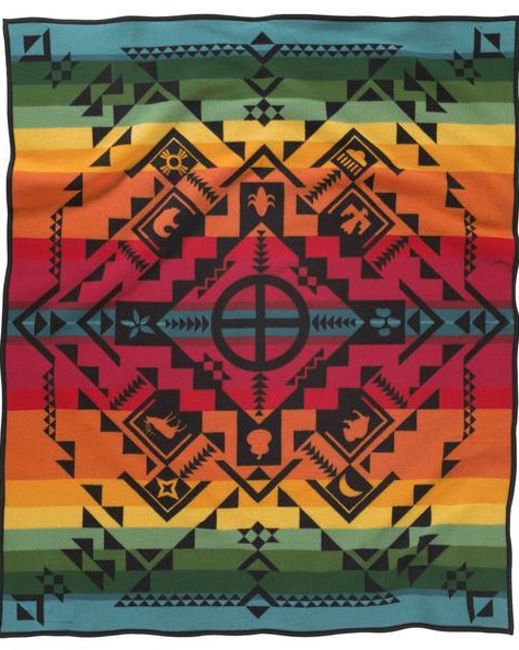 Shared Spirits (Black Multi) Blanket - Pendleton - Image 3