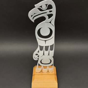 Cut-out Metal Eagle Totem