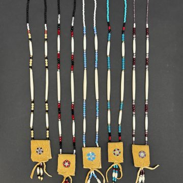 Bead & Dentalium Medicine Necklaces