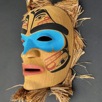 Two Finned Killer Whale Portrait Mask