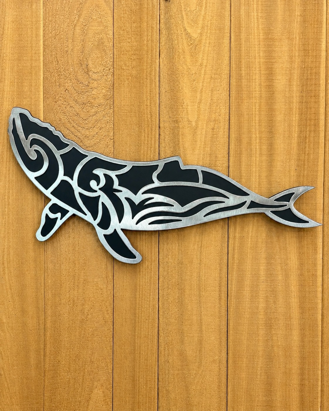 Layered Humpback Whale Panel