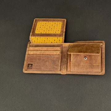 Hand Made Single Fold Leather Wallet