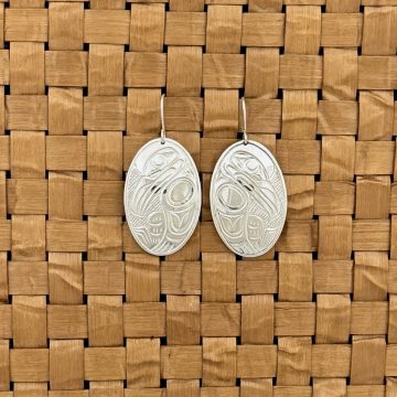 Silver Raven Earrings