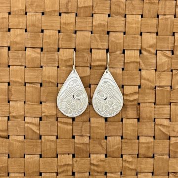 Silver Hummingbird Earrings