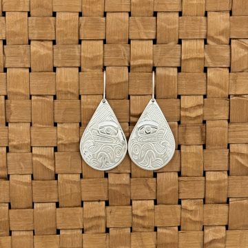 Silver Otter Earrings
